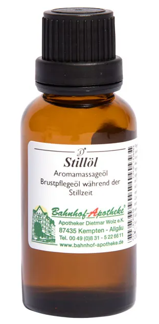 Bahnhof Apotheke Stillöl 30 ml Stillzeit Pflege Hautregeneration Beruhigung Familiengesundheit Bahnhof-Apotheke Bahnhof Apotheke Stillöl 30 ml Stillzeit Pflege Hautregeneration Beruhigung Familiengesundheit Bahnhof-Apotheke